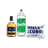 Mistral 1L + sprite 3L + hielo 1L