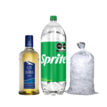 Alto del carmen 750cc 40° + Sprite 3L + hielo 1K