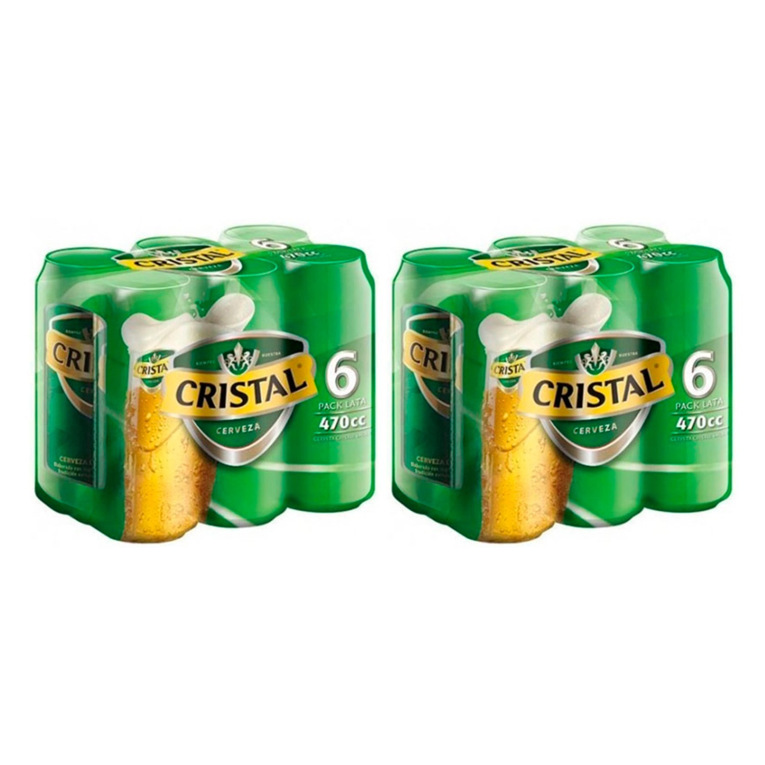 12 Latas Cristal 470cc