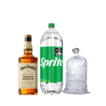 Promo Whisky Jack Daniel's Honey 1L + Sprite 3L + hielo 1 kg