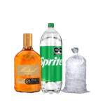 Promo Pisco Mistral Nobel Honey 750 cc + Sprite 3L + hielo 1 kg