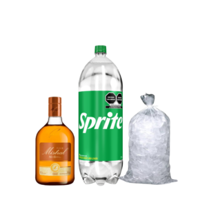 Promo Pisco Mistral Nobel 750 cc + Sprite 3L + hielo 1 kg