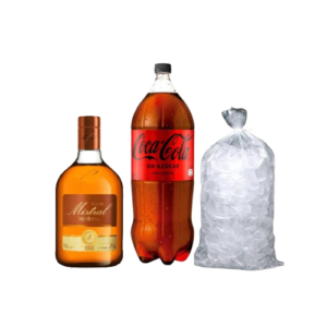 Promo Pisco Mistral Nobel 750 cc + Coca-Cola Zero 3L + hielo 1 kg